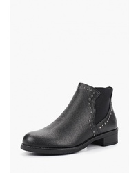 Женские черные кожаные ботинки челси с шипами от Ideal Shoes