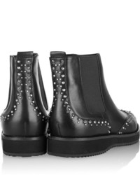 Женские черные кожаные ботинки челси с шипами от MICHAEL Michael Kors