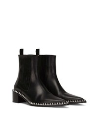 Мужские черные кожаные ботинки челси с шипами от Dolce & Gabbana