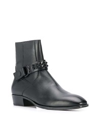 Мужские черные кожаные ботинки челси с шипами от Represent