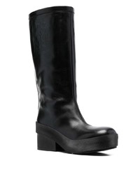 Мужские черные кожаные ботинки челси от Raf Simons