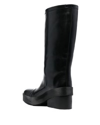 Мужские черные кожаные ботинки челси от Raf Simons