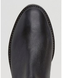 Женские черные кожаные ботинки челси от Asos