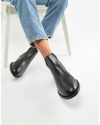Женские черные кожаные ботинки челси от Accessorize