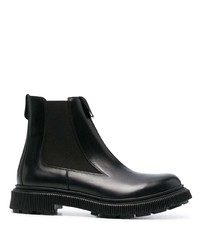 Мужские черные кожаные ботинки челси от Adieu Paris