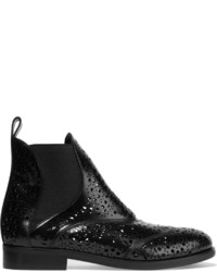 Женские черные кожаные ботинки челси от Alaia