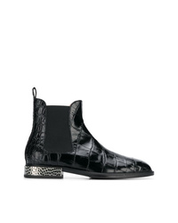Женские черные кожаные ботинки челси от Alberto Gozzi