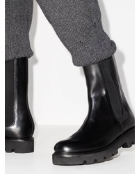 Мужские черные кожаные ботинки челси от Grenson