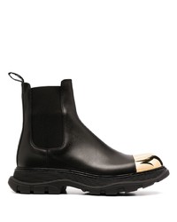 Мужские черные кожаные ботинки челси от Alexander McQueen