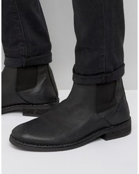 Мужские черные кожаные ботинки челси от AllSaints