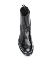 Мужские черные кожаные ботинки челси от Officine Creative