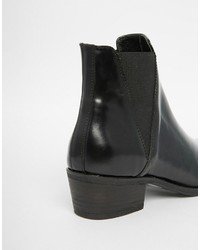 Женские черные кожаные ботинки челси от Steve Madden