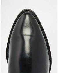 Женские черные кожаные ботинки челси от Steve Madden