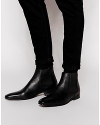 Мужские черные кожаные ботинки челси от Base London