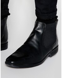 Мужские черные кожаные ботинки челси от Base London