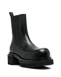 Мужские черные кожаные ботинки челси от Rick Owens