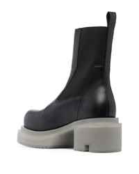Мужские черные кожаные ботинки челси от Rick Owens