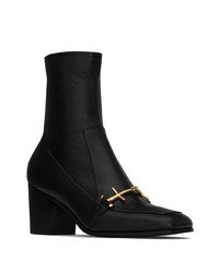 Мужские черные кожаные ботинки челси от Saint Laurent