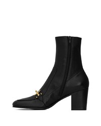 Мужские черные кожаные ботинки челси от Saint Laurent