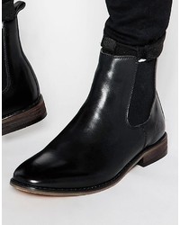 Мужские черные кожаные ботинки челси от Bellfield