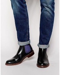Мужские черные кожаные ботинки челси от Ben Sherman