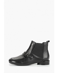 Женские черные кожаные ботинки челси от Berkonty