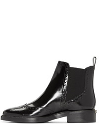 Женские черные кожаные ботинки челси от Burberry