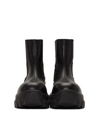 Женские черные кожаные ботинки челси от Rick Owens