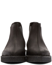 Мужские черные кожаные ботинки челси от Underground