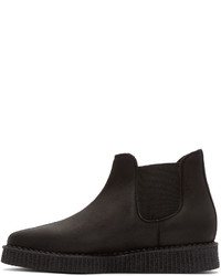 Мужские черные кожаные ботинки челси от Underground