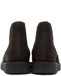 Мужские черные кожаные ботинки челси от Underground