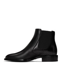 Мужские черные кожаные ботинки челси от Fendi