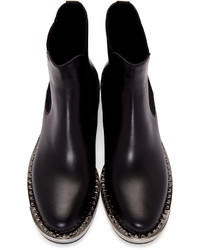 Женские черные кожаные ботинки челси от Miu Miu