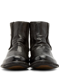 Мужские черные кожаные ботинки челси от Officine Creative