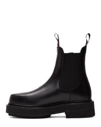 Мужские черные кожаные ботинки челси от Eytys