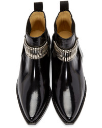 Женские черные кожаные ботинки челси от Toga Pulla