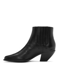 Женские черные кожаные ботинки челси от Golden Goose
