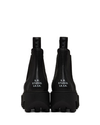 Мужские черные кожаные ботинки челси от S.R. STUDIO. LA. CA.