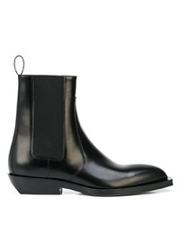 Мужские черные кожаные ботинки челси от Bottega Veneta