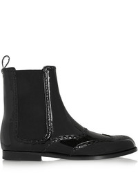 Женские черные кожаные ботинки челси от Bottega Veneta