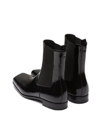 Мужские черные кожаные ботинки челси от Prada