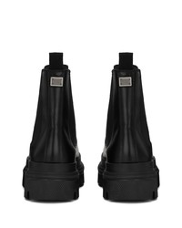 Мужские черные кожаные ботинки челси от Dolce & Gabbana