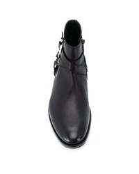 Мужские черные кожаные ботинки челси от Philipp Plein