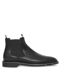 Мужские черные кожаные ботинки челси от Burberry