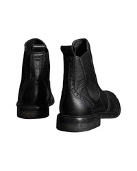 Мужские черные кожаные ботинки челси от Burberry