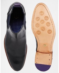 Мужские черные кожаные ботинки челси от Ted Baker