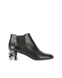 Женские черные кожаные ботинки челси от Casadei
