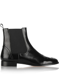 Женские черные кожаные ботинки челси от Charlotte Olympia
