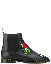 Женские черные кожаные ботинки челси от Charlotte Olympia