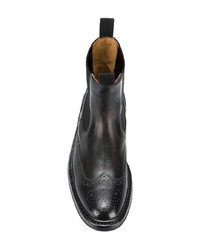 Женские черные кожаные ботинки челси от Officine Creative